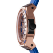 Blue Rose Gold Watch