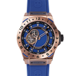 Blue Rose Gold Watch