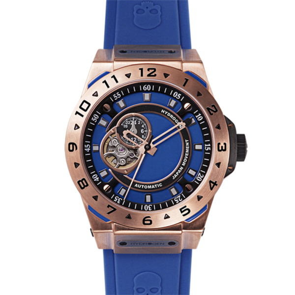 Blue Rose Gold Watch