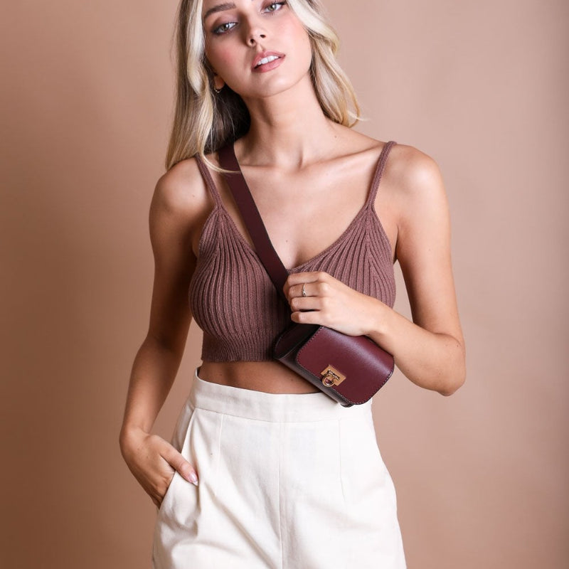 Women Mini Crossbody Bag – Adjustable Strap Compact Shoulder Bag