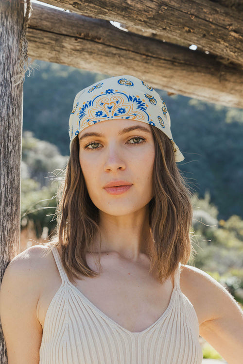 Vintage Colorful Paisley Bandanas.