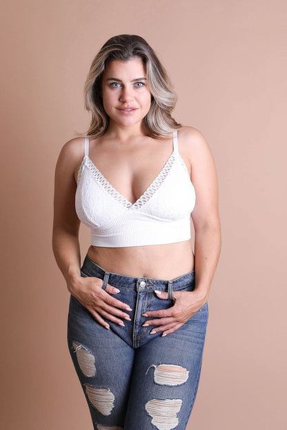 Plus Sized Lace Bralettes.