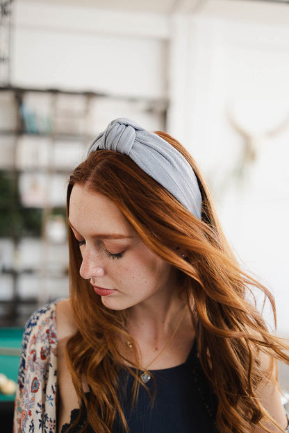 Striped Topknot Headband
