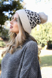 Leopard Knit Beanie
