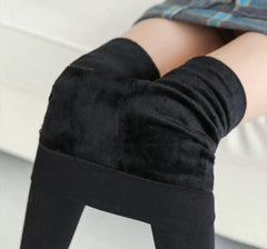 Women‚Äôs Fleece Leggings High Waist Stretchy Warm Leggings One Size