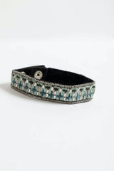 Woven Velvet Snap Bracelet