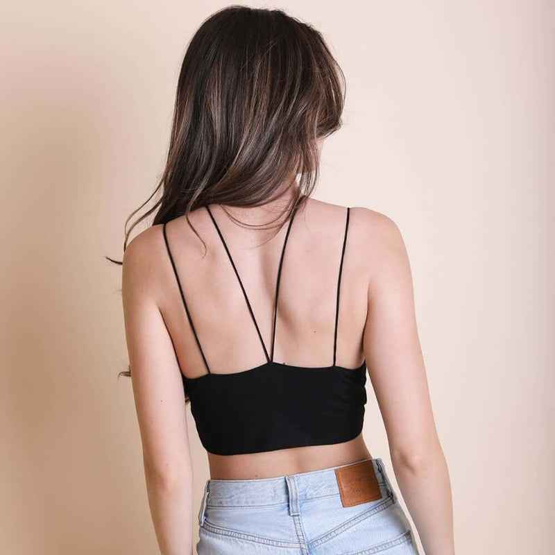 Stylish Plunge Crop Top