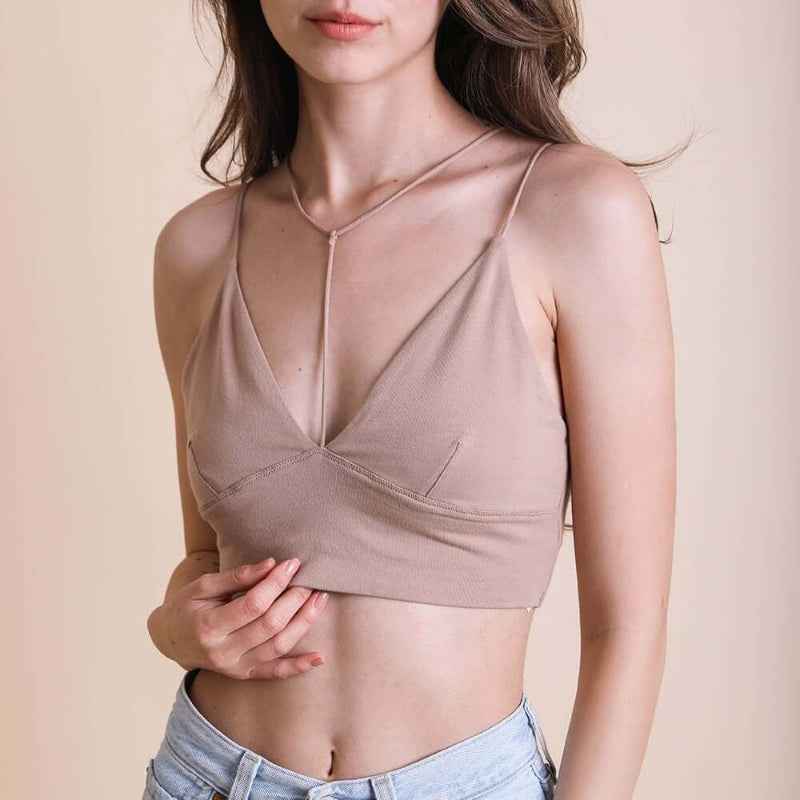 Stylish Plunge Crop Top