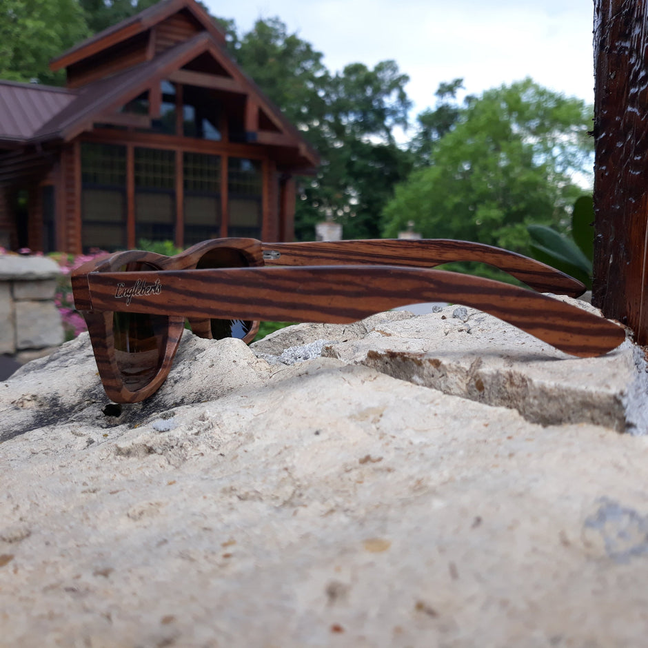 Cinnamon Swirl Wood Sunglasses