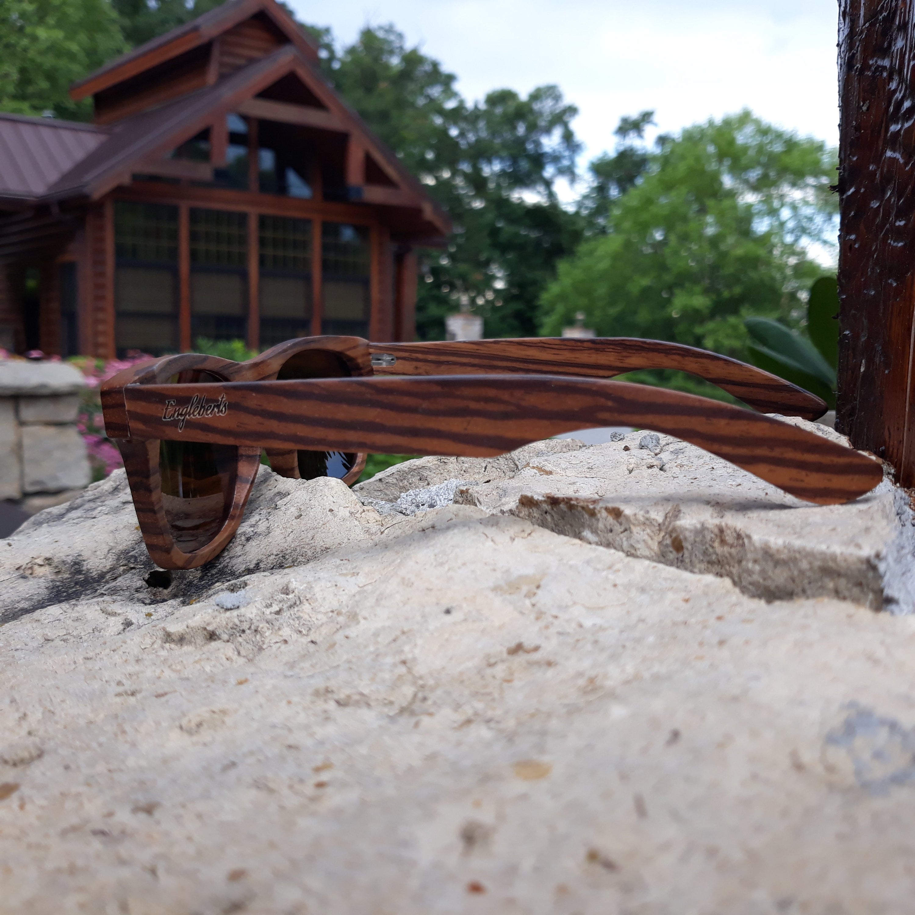 Cinnamon Swirl Wood Sunglasses